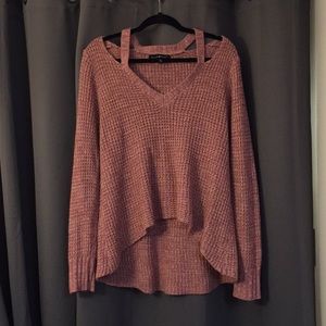 •Pink Sweater with cutouts!•